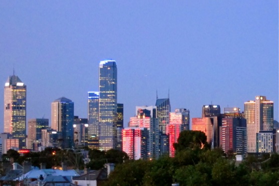 Melb Skyline Sunset