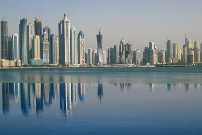 The Dubai Marina from the-palm